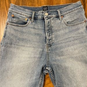 Gap High Rise Cheeky Straight Leg 12